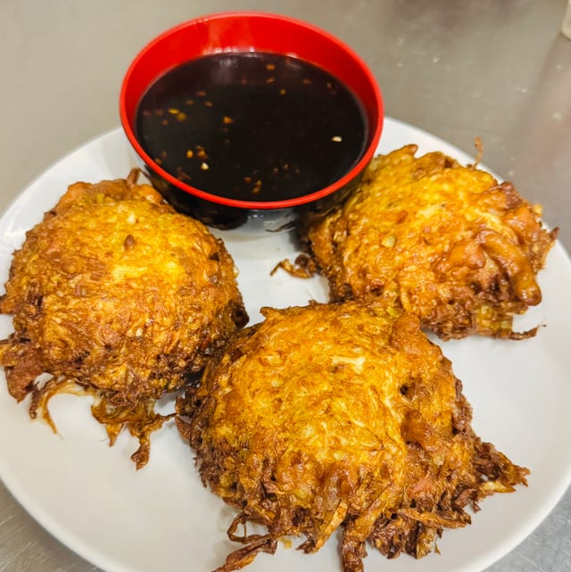 Vegetable Egg Foo Young.