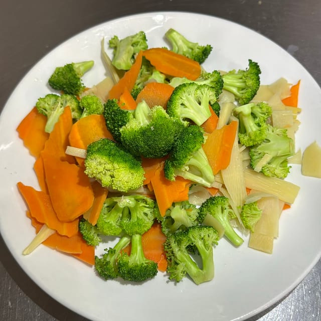 Steamed Broccoli.