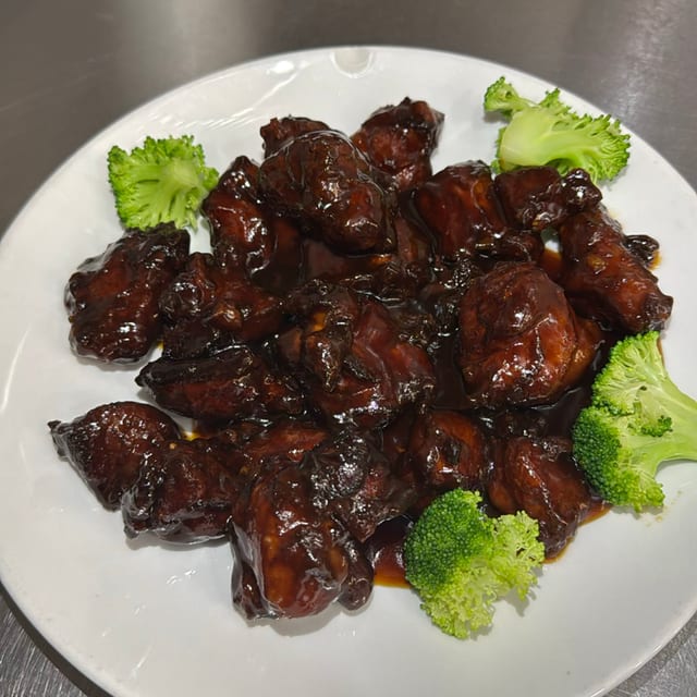Bourbon Chicken.