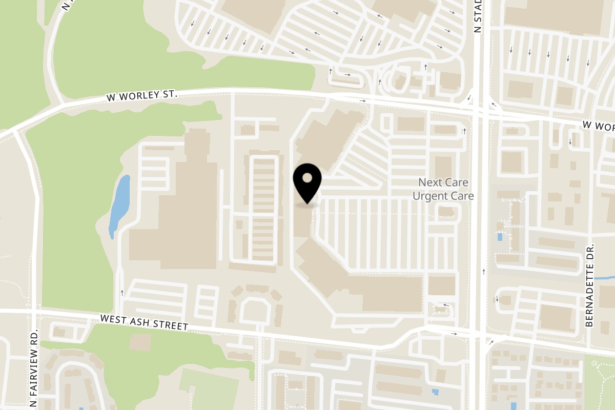 Map showing the location of Taste Place on 215 N Stadium Blvd 103 105 in Columbia
